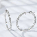 Moissanite Hoop Earrings