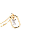 Gold-Finish A–Z Letter Pendant Necklace