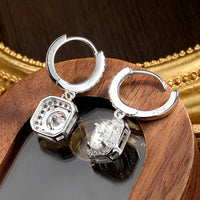 Floating Sparkle Earrings – Suspended Purity