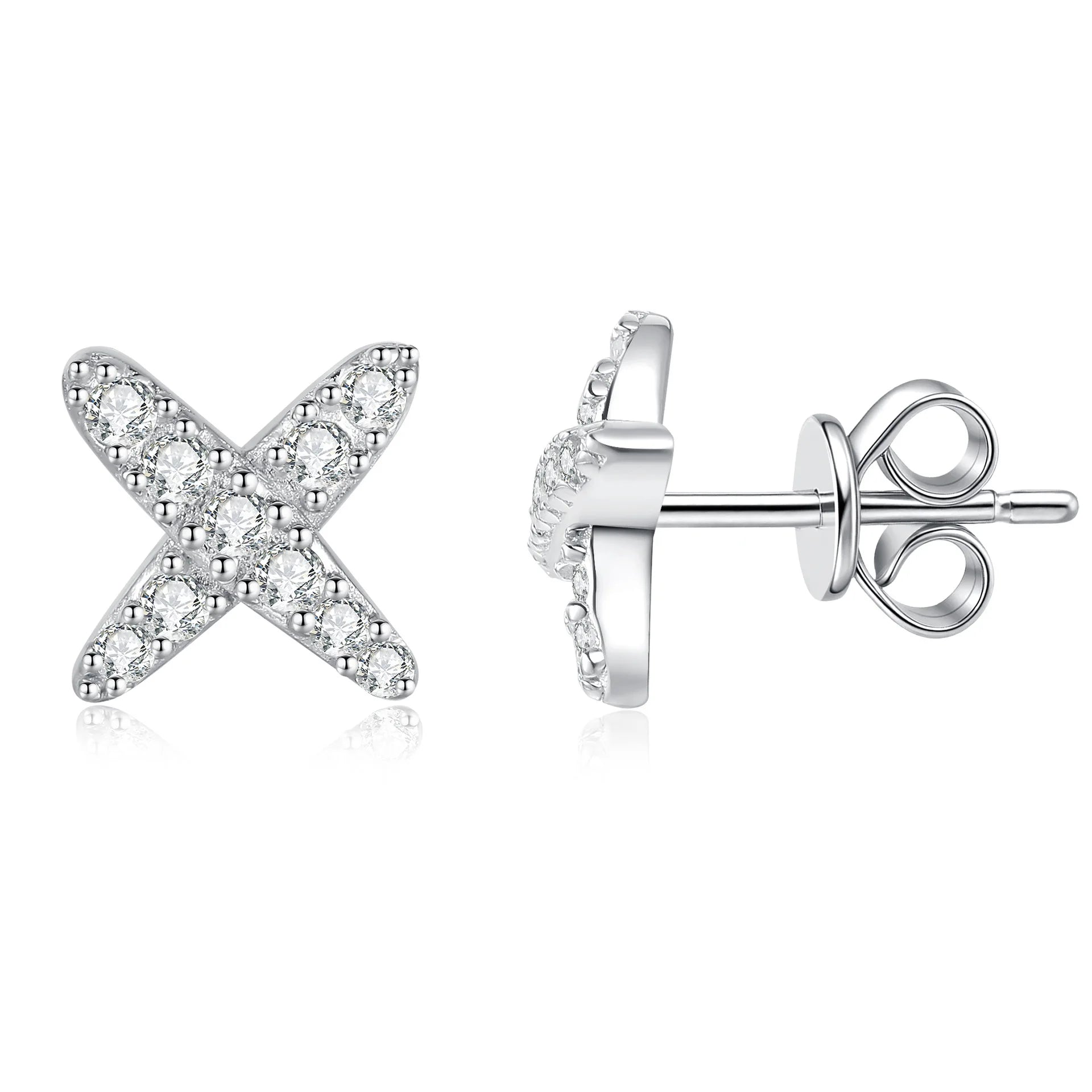 Fine Cross Earrings
