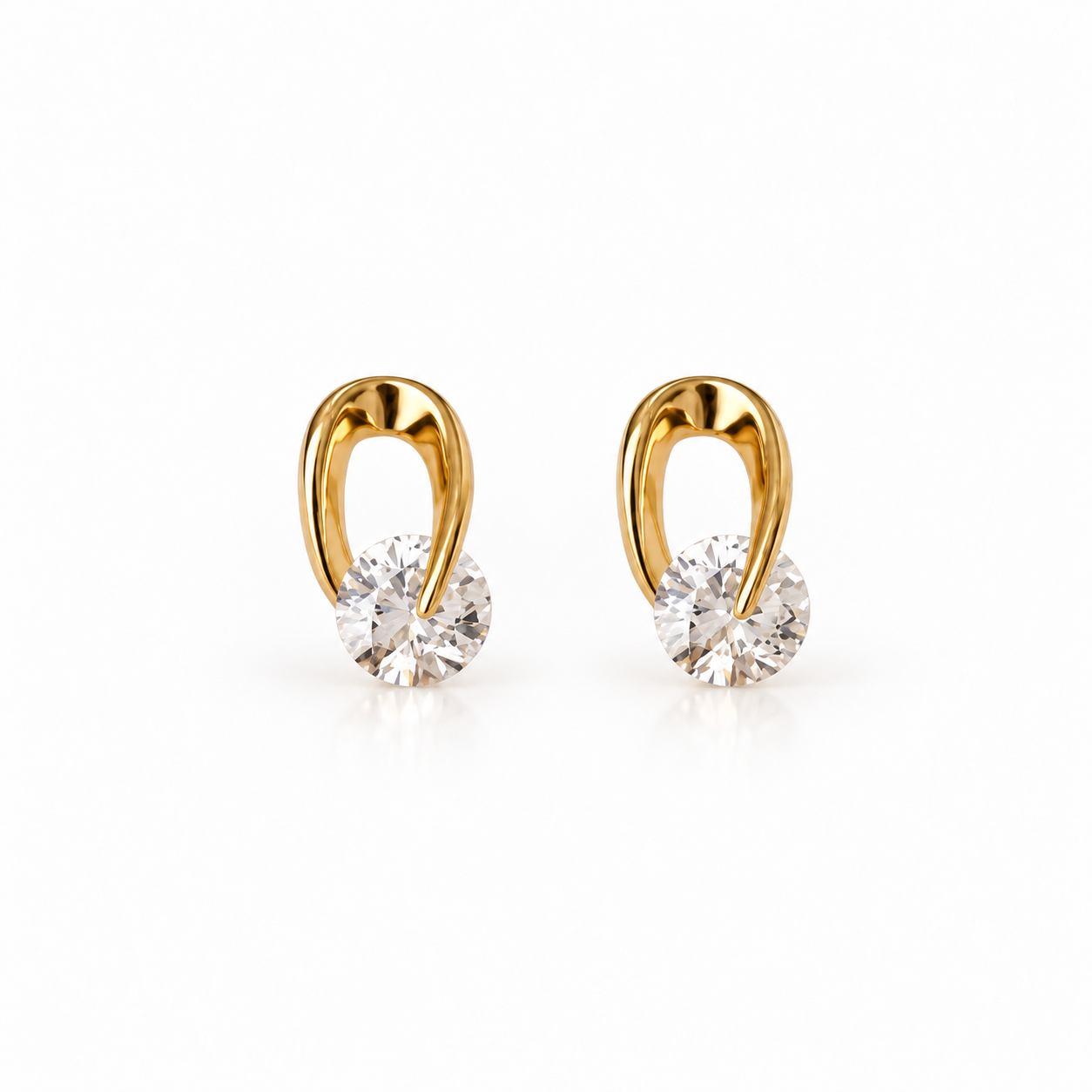 Volute Earrings — A Curve Around the Light