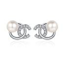 Pearl & Moissanite Earrings