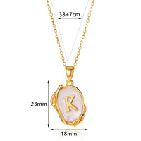 Deep Ocean Initial Necklace