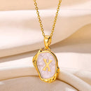 Deep Ocean Initial Necklace