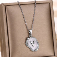 Deep Ocean Initial Necklace