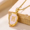 Deep Ocean Initial Necklace