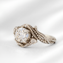 Luxe Silver Zirconia Branch Ring