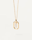 Gold-Finish A–Z Letter Pendant Necklace