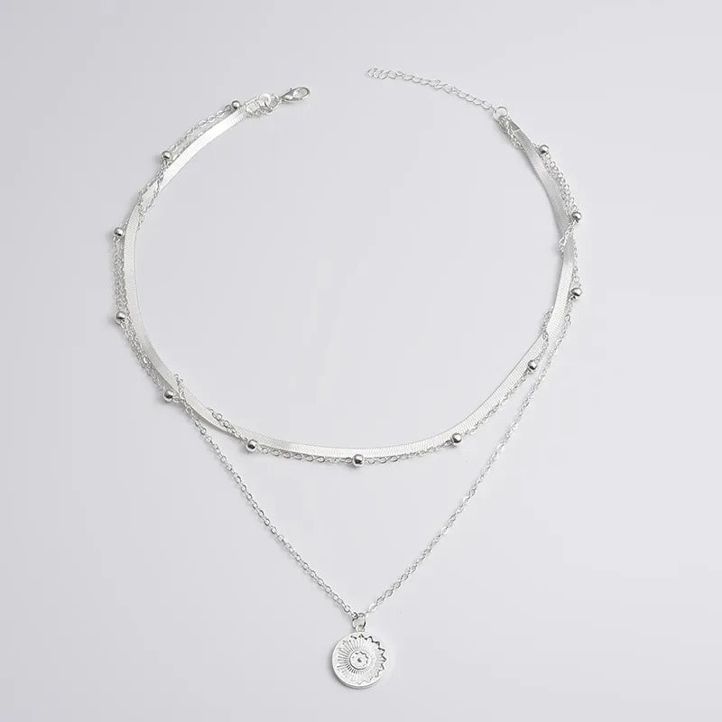 Celestial Circle Pendant Necklace