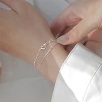 Delicate heart Whisper Bracelet